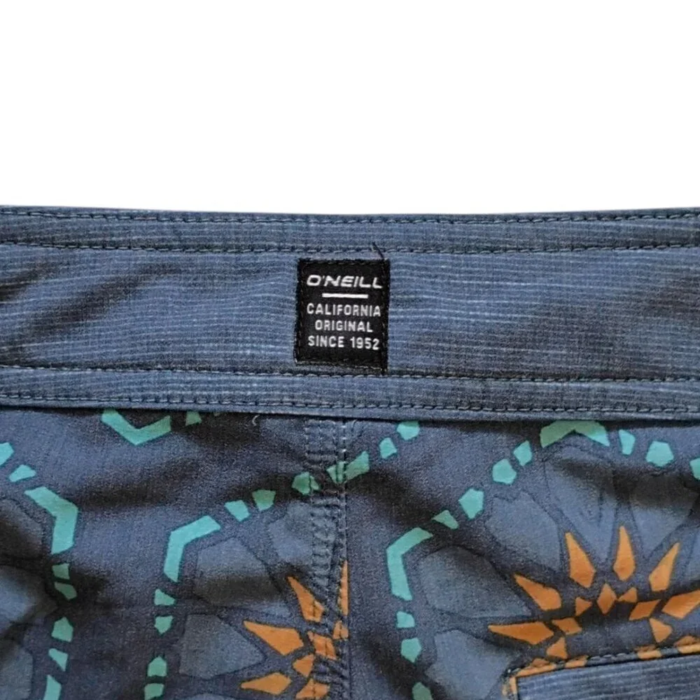 O'Neil Hyperfreak Men's Size 29 Aztec Swim Beach Surfing Board Shorts Drawstring